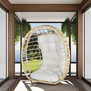 Fauteuil suspendu Sun Natural pour meubles d'extérieur, confortable et élégant avec coussin moelleux, idéal pour la relaxation - Product Image 4