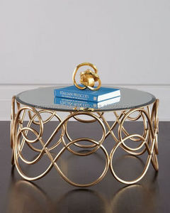 Hiện đại Vòng đá cẩm thạch Đầu Bàn cà phê với kiểu dáng đẹp kim loại cơ sở hoàn hảo cho phòng khách <span class=keywords><strong>sofa</strong></span> góc hoặc đầu giường sử dụng - Product Image 5