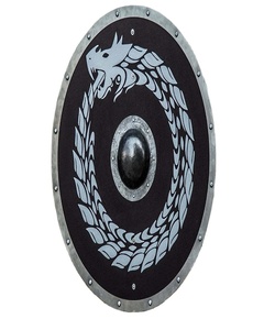 Escudo Medieval de madera nórdico, escudo vikingo de batalla, Escudo de dragón antiguo, armadura Medieval de madera, diseño de dragón antiguo - Product Image 1