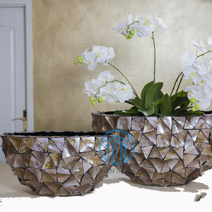Jardinière décorative en nacre faite à la main, apporte une touche de nature à votre décoration intérieure, produit très vendu - Product Image 5
