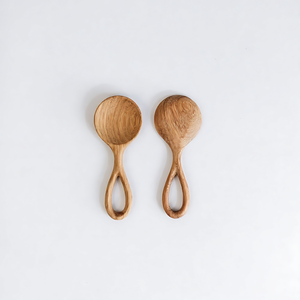 Cuchara de Madera para Bebé de Estilo Especial, Hecha a Mano, Natural, con Mango Largo para Niños y Bebés - Sostenible, Apta para Lavavajillas, Multifuncional - Product Image 2
