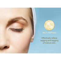 Sérum pour les yeux en or 24 carats avec acide hyaluronique et vitamines AC/E formule puissante anti-âge et éclaircissante pour la peau délicate du contour des yeux