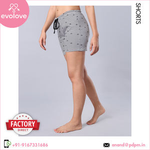 Ladies 100% Cotton Night Wear Shorts Loose Fit Comfort for Summer Single Jersey Vêtements de nuit pour femmes à prix compétitif - Product Image 4