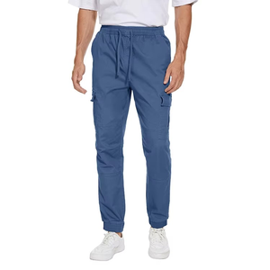 Pantalones de chándal informales rectos de Punto ligero para hombre, transpirables, ecológicos, con cierre de cordón, deportes de pista de gran tamaño - Product Image 4
