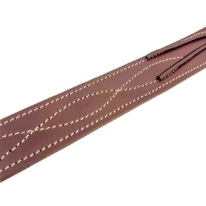 Eslinga de cuero con costuras decorativas y correa ajustable trasera de gamuza para cazar al aire libre hecho a mano equipo occidental - Product Image 6
