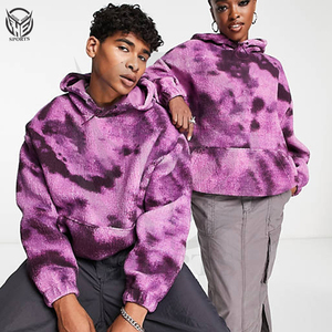 Sweat à capuche vintage tie-dye 100% coton hiver chaud top vente design unisexe avec style hip-hop et dernière mode - Product Image 5