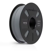 Filament d'impression 3D Numakers de qualité supérieure, PETG-HS gris clair 1,75 mm, 1 kg, vitesse d'impression rapide, température de buse 220-260°C, moulage, Inde