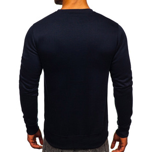 Sudadera polar de gran tamaño con logotipo personalizado para hombre, ropa informal personalizada, jersey con capucha, estilo cuello redondo para Otoño Invierno - Product Image 3
