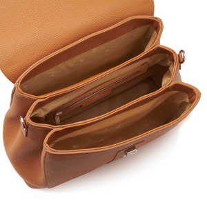 กระเป๋าถือหนังแท้ (หนังคิวโอ) ขนาดใหญ่ สำหรับใช้ในสำนักงาน พร้อมซิปปิด ผลิตในอิตาลี (31x22x11ซม.) รุ่น OS Ladies 01DOL001_060 - Product Image 2