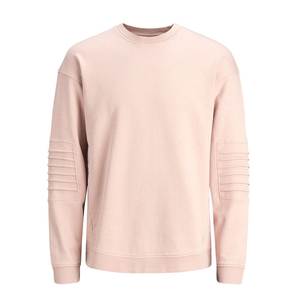 เสื้อสเวตเตอร์คอกลมของผู้ชายเสื้อสเวตเชิ้ตผู้ชายผ้าฝ้าย100% แขนยาวแบบสวมหัวโลโก้กำหนดเอง - Product Image 5