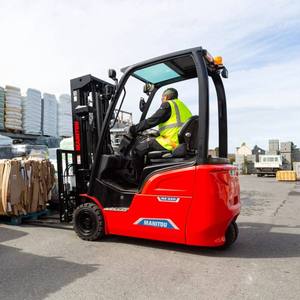 Fabricant de chariots élévateurs électriques, chariot élévateur à batterie au lithium de 1000 kg, chariot élévateur autoportant, hauteur de levage de 1,1 m, 1,3 m, 1,6 m pour le travail sur camion - Product Image 3
