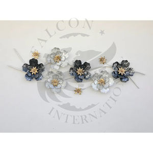 AK ที่ตกแต่งทองเหลืองสีเขียวทะเลและโลหะสีทองศิลปะผนังตกแต่งโลหะแกะสลักดีไซน์เนอร์สำหรับตกแต่งบ้าน - Product Image 4