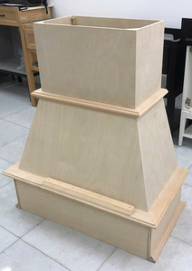 Cubierta de campana extractora de madera Cubierta de campana de ventilación de cocina elegante para Isla o estufa montada en la pared Cubierta de campana extractora de madera hecha a mano - Product Image 5