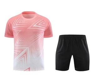 Chemise et short de Football de haute qualité hommes et enfants jeux à l'extérieur Kits de maillots de Football à manches courtes uniforme vêtements d'entraînement - Product Image 2