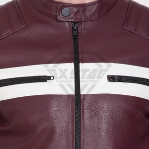 Chaqueta de cuero de invierno de alta calidad para hombre, diseño de logotipo profesional, cuello levantado, nueva condición, precio al por mayor competitivo - Product Image 6