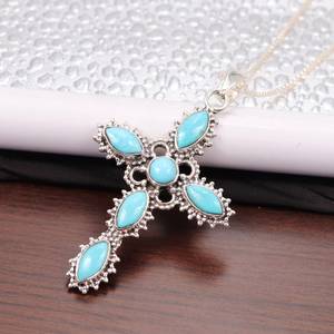 Handmade <b>Cross</b> Pendant Natural White Pearl 925 <b>Sterling</b> <b>Silver</b> Charm Pendant <b>Necklace</b> Gift for Her - Product Image 2