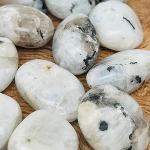 Piedra lunar arcoíris natural personalizada al por mayor, piedra preciosa suelta caída, material de cuarzo disponible en tamaño y forma a granel - Product Image 6