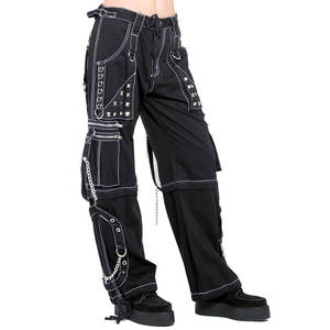 Women Gothic Step Chain With <b>White</b> Stitching <b>Baggy</b> <b>Trouser</b> Convertible Pants 2026 - Product Image 2