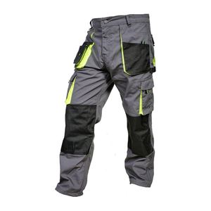 Pantalon cargo en coton à taille mi-haute, lavage foncé, design personnalisé pour hommes, poids moyen, devant plissé, style streetwear, directement de l'usine - Product Image 3