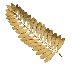 Vantage Modern Fancy Luxury Premium Offre Spéciale Nouvelle Arrivée Floral Design Ovale Forme Or Fini Plateau de Service pour Usage de Cuisine - Product Image 6