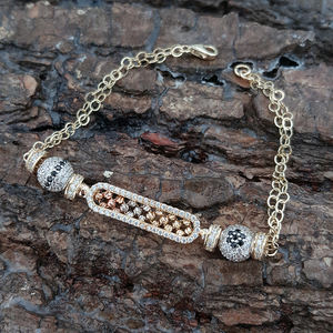 Pulsera de 14K con esmalte de oro de tres colores, brazalete hecho a mano con corazón, venta al por mayor de Turquía - Product Image 6