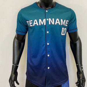 Nuevo Diseño Personalizado de Camiseta de Béisbol para Hombre, Transpirable, de Manga Corta para Verano, Venta al Por Mayor en Stock - Product Image 1
