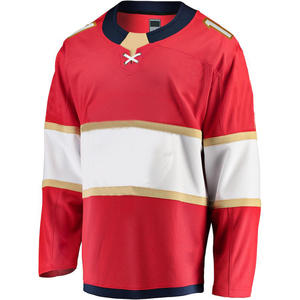 Ropa de hockey sobre hielo, aparejos de sarga bordada, logotipo, nombre, Jersey de hockey sobre hielo, sublimación personalizada para hombres, Jersey de hockey sobre hielo - Product Image 4