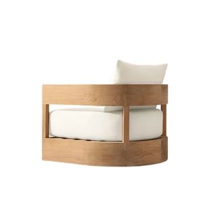 Velmora The Emma, canapé de jardin de luxe pour hôtel, resort, patio, fauteuil lounge en bois, collection de meubles modernes en corde. - Product Image 2