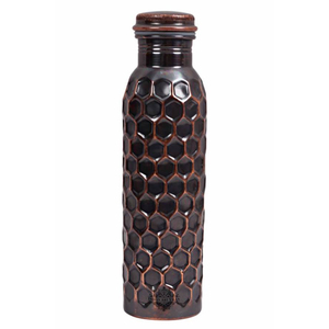 Hot Selling Simple Standard Designer High Standard Quality Metal Made Copper Antique Finished Water Drinkware Storage Bottles - Product Image 5