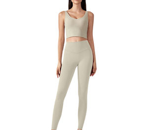 Conjunto de Yoga, Ropa Deportiva sin Costuras, Talla Grande, 2 Piezas, Absorbe el Sudor, Elástico en Cuatro Direcciones, Diseñado para una Comodidad sin Sudor, Flexible - Product Image 1