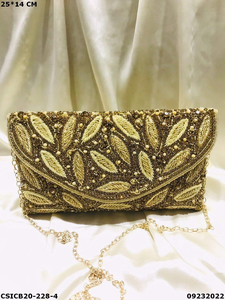 Bolso de Mano Étnico Hecho a Mano para Uso Diario, de Diseño, para Eventos Nocturnos, Compras, Fiestas, Estilo Boho, con Cuentas Bordadas - Product Image 5