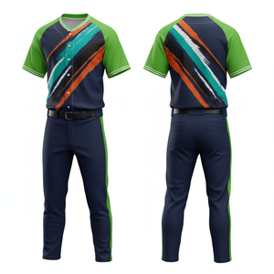 Conjunto de Béisbol de Malla Sublimada 2026, Nombre y Número Personalizados, Ropa de Equipo Unisex, Venta al Por Mayor de Fábrica - Product Image 4