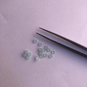 4mm Naturel Aqua Bleu Calcédoine Pierre Rose Cut Rond Flatback Lâche Cabochon De Alibaba En Ligne Semi Précieux pour Bijouterie Boutique - Product Image 2