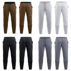 Pantalones de chándal vintage con cintura elástica para hombre, pantalones para correr de estilo callejero, bolsillos laterales delanteros planos, ligeros, rectos, servicio OEM - Product Image 1