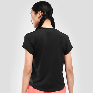 Camiseta de correr de malla para mujer impresa con logotipo personalizado OEM para verano para actividades al aire libre - Product Image 3