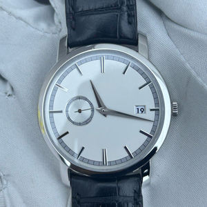 Classic VC 87172 Stainless Steel Case Crocodile <b>Leather</b> Strap Small Second Disc Date Display Luxury Men's Business Watch - Product Image 1
