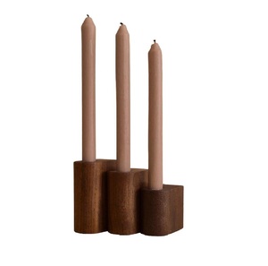 Juego de 3 candelabros de madera de alta calidad a precio barato y al mejor precio candelabros de madera hechos a mano más vendidos para decoración del hogar - Product Image 6