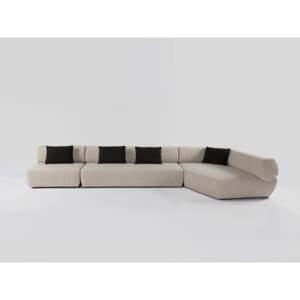 High Quality Naviglio Convertible Fabric <b>Sofa</b> Sectional Stylish Furniture Sets <b>for</b> Living Room <b>Sponge</b> Filled - Product Image 1