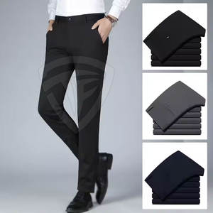 Pantalones formales para hombre, tela elástica ajustada, ropa profesional de oficina, logotipo personalizado, OEM disponible - Product Image 2