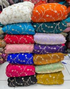 Telas Fandy, Algodón Premium y Tela de Poliéster de Alta Calidad para Prendas, Patrón Bordado para Ropa - Venta al por Mayor - Product Image 3