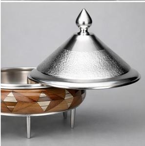 Marmite de Luxe Premium Écologique en Acier Inoxydable Isolée avec Couvercle Martelé Finition Bois pour Tous Types de Cuisinières - Product Image 3