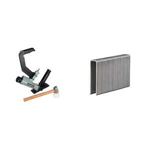 Agrafeuse pneumatique professionnelle pour revêtements de sol de 2 po, calibre 15,5, avec agrafes de 1/2 po, calibre 15, galvanisées - Product Image 1