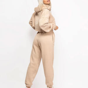 Custom <b>Crop</b> <b>Top</b> Hoodies for Winter Street Style Casual Blank Plain Bulk Hooded Collar Solid & Print Pattern Online Sale - Product Image 6