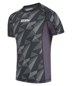 Rashguard à manches courtes pour homme, respirant, à séchage rapide, antibactérien, gris, protection UPF50, écologique, 100% polyester, personnalisable - Product Image 6