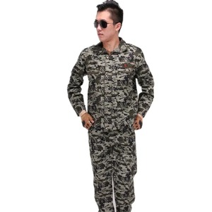 Gran oferta, uniforme táctico hecho a medida, traje de entrenamiento de camuflaje de manga larga transpirable, tela de lona tejida impermeable - Product Image 4