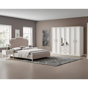 Ensemble de chambre à coucher de luxe de style scandinave Athome Mustang King-Size de qualité turque, meubles de style moderne pour la maison et les hôtels - Product Image 1