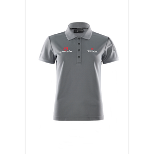 W Alinghi Tech Donna per Polo T-Shirt Traspirante Slim in Poliestere Lavorato a Maglia Stile Casual Sportivo Ricamato Stampa Corta Elasticizzato - Product Image 1
