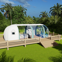 DIY Extérieur Maison Cour Paysage Serre Jardin Bâtiment Ovale DOME 23.5 ㎡ 618X381X257CM