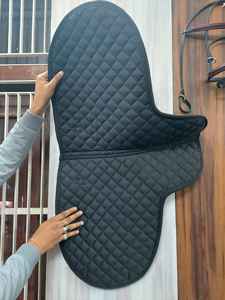Almohadilla para SILLÍN de caballo con tela brillante Almohadilla ecuestre con purpurina Almohadilla para SILLÍN ligera con purpurina Adecuada para montar a caballo - Product Image 3