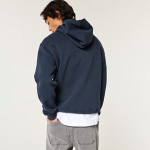 Sudaderas con Capucha de Moda con Logotipo Personalizado, de Alta Calidad, Estilo Urbano Hip Pop, Corte Regular, Tejido Grueso y Transpirable, 100% Algodón, para Hombre, Invierno - Product Image 2